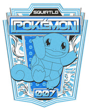 Men's Pokemon Squirtle Metallic Badge  Adult T-Shirt