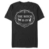 Men's Lost Gods Halloween The Witch Is In Cats  Adult T-Shirt