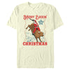 Men's Professional Bull Riders Merry Buckin' Christmas  Adult T-Shirt