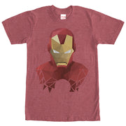 Men's Marvel Geometric Iron Man  Adult T-Shirt