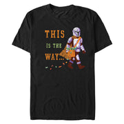 Men's Star Wars: The Mandalorian Halloween This is the Way Treats  Adult T-Shirt