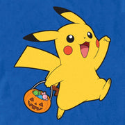 Men's Pokemon Halloween Trick-or-Treating Pikachu  Adult T-Shirt