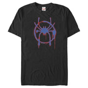 Men's Marvel Spider-Man: Into the Spider-Verse  Spray Paint Logo  Adult T-Shirt