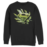 Men's Superman Logo Geometric Shape  Adult Sweatshirt