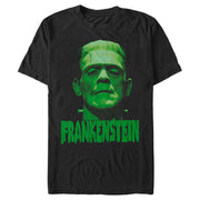 Men's Universal Monsters Frankenstein's Creature Logo  Adult T-Shirt