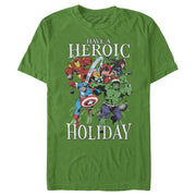 Men's Marvel Heroic Holiday Avengers  Adult T-Shirt