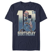 Men's Marvel Captain America 18th Birthday  Adult T-Shirt