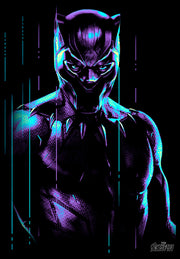 Men's Marvel Black Panther Cyberpunk  Adult T-Shirt