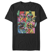 Men's Lilo & Stitch Retro Panel  Adult T-Shirt