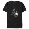 Men's The Batman Batcycle in the Shadows  Adult T-Shirt