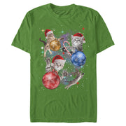 Men's Lost Gods Xmas Cats in Space  Adult T-Shirt