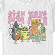 Men's Star Wars Psychedelic Classic Characters  Adult T-Shirt