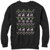 Men's Lost Gods Ugly Christmas Reindeer & Hearts  Adult Sweatshirt