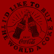 Men's Coca Cola Unity I'd Like to Buy the World a Coke  Adult T-Shirt