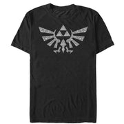 Men's Nintendo Legend of Zelda Hylian Crest Hidden Pattern  Adult T-Shirt