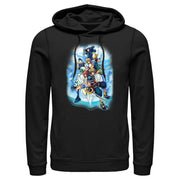 Men's Kingdom Hearts 2 Box Art  Adult Pull Over Hoodie