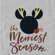 Men's Mickey & Friends The Merriest Season Logo  Adult T-Shirt