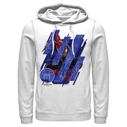 Men's Marvel Spider-Man: No Way Home Suit Blueprint Panels  Adult Pull Over Hoodie