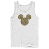 Men's Mickey & Friends Cheetah Print Mickey Mouse Logo  Adult Tank Top