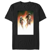 Men's Star Wars: The Mandalorian Take Flight Poster  Adult T-Shirt