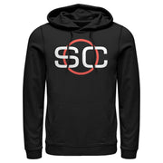 Men's ESPN Sports Center Red Circle Logo  Adult Pull Over Hoodie