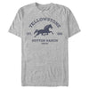 Men's Yellowstone Blue Horse Dutton Ranch Montana Est. 1886  Adult T-Shirt