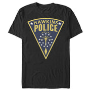 Men's Stranger Things Hawkins Police Crest  Adult T-Shirt