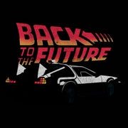 Men's Back to the Future DeLorean Cartoon  Adult T-Shirt