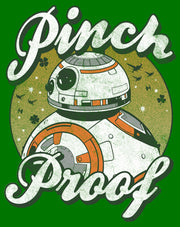 Men's Star Wars The Last Jedi BB-8 St. Patrick's Day Pinch Proof  Adult T-Shirt