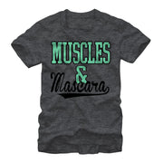 Women's CHIN UP Sporty Muscles and Mascara  Adult Boyfriend Tee