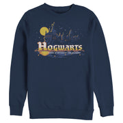 Men's Harry Potter Hogwarts Illuminating Moon  Adult Sweatshirt