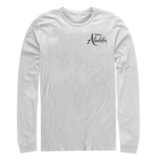 Men's Aladdin Title Logo Badge  Adult Long Sleeve Shirt