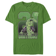 Men's Marvel Hulk Smash 21st Birthday  Adult T-Shirt