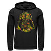 Men's Star Wars Hawaiian Print Darth Vader Helmet  Adult Pull Over Hoodie