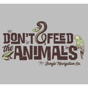 Men's Jungle Cruise Don't Feed The Animals Logo  Adult Long Sleeve Shirt