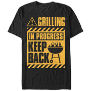 Men's Lost Gods Grilling in Progress Keep Back  Adult T-Shirt