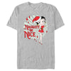 Men's Betty Boop Christmas Naughty or Nice Betty  Adult T-Shirt