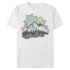 Men's Lost Gods Dusty Mountain Cartoon  Adult T-Shirt