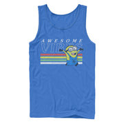 Men's Despicable Me Minion Rainbow Vibes  Adult Tank Top