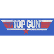 Men's Top Gun Logo Distressed  Adult T-Shirt