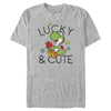 Men's Nintendo Super Mario Yoshi St. Patrick's Lucky and Cute  Adult T-Shirt