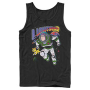 Men's Lightyear Retro Distressed Buzz and Sox  Adult Tank Top