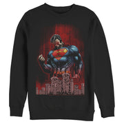 Men's Superman Hero Streaks  Adult Sweatshirt