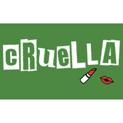 Men's Cruella Lipstick Logo  Adult T-Shirt