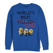 Men's Despicable Me Minions World's Best Villain Dad  Adult Sweatshirt