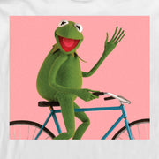 Men's The Muppets Kermit Bike Wave  Adult Long Sleeve Shirt