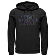 Men's Star Wars The Force Awakens Starry Logo  Adult Pull Over Hoodie