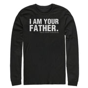 Men's Star Wars I am Your Father  Adult Long Sleeve Shirt