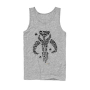 Men's Star Wars: The Mandalorian Mythosaur Bullet Hole  Adult Tank Top