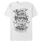 Men's Supernatural Hunting Things Quote  Adult T-Shirt